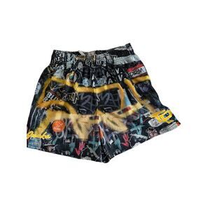Inaka Power Graffiti Print Mesh Shorts Mens Size XL Athletic Streetwear